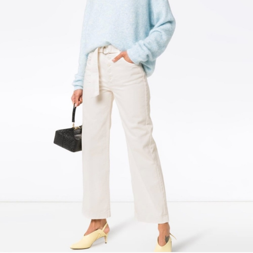 Reformation Madison High Waisted Belted Ankle Jeans Denim Jeans 24 - Picture 4 of 15